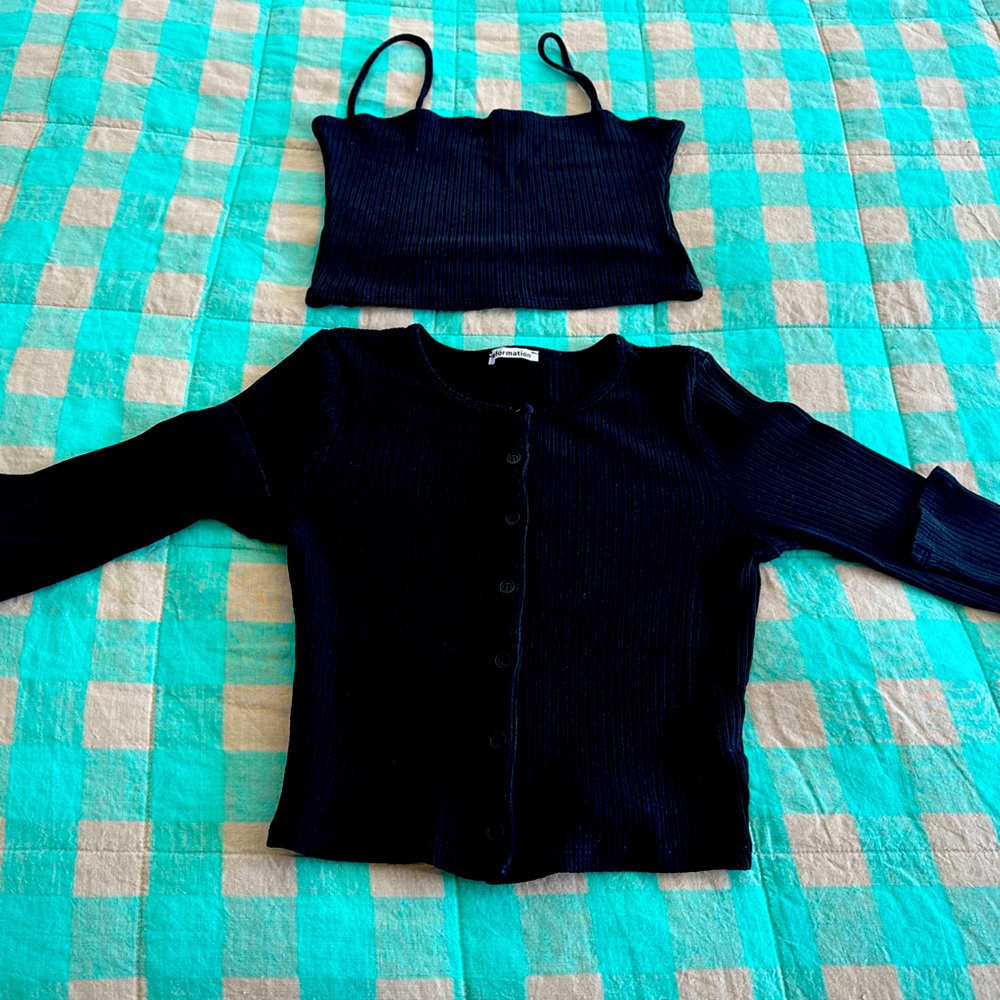 Crop Sweater Set